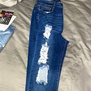 Fashion Nova blue jeans. Size 1X. Smoke free home. New with tags.